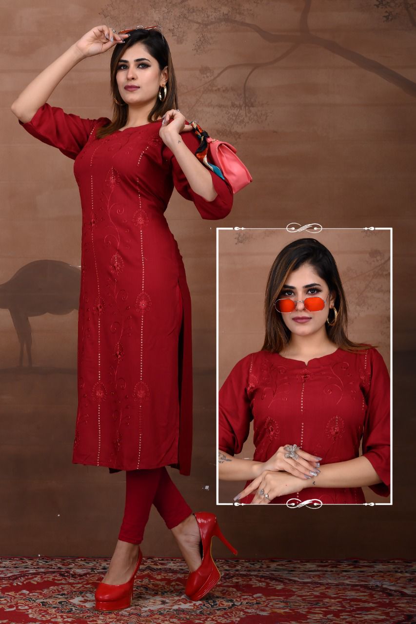 Sajni 2 Ethnic Regular Wear Rayon Slub Latest Designer Kurti Collection